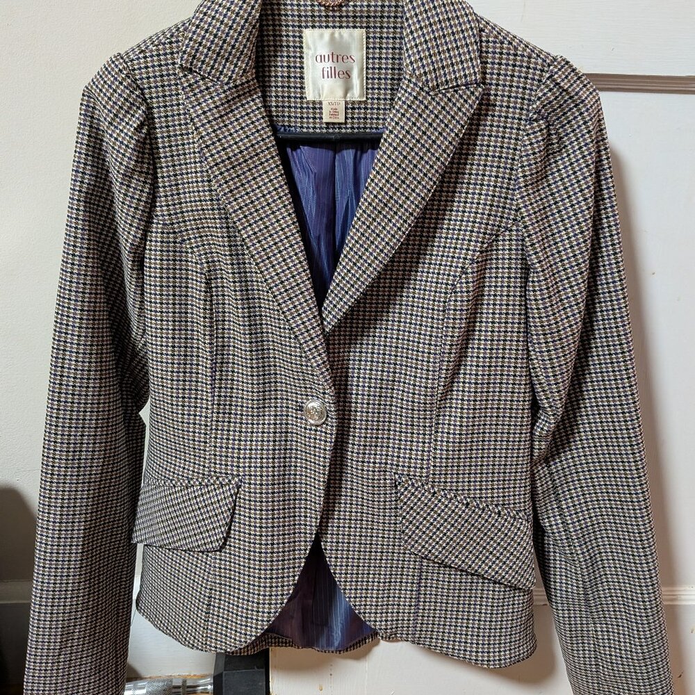 Houndstooth Blazer by Autres Fillies